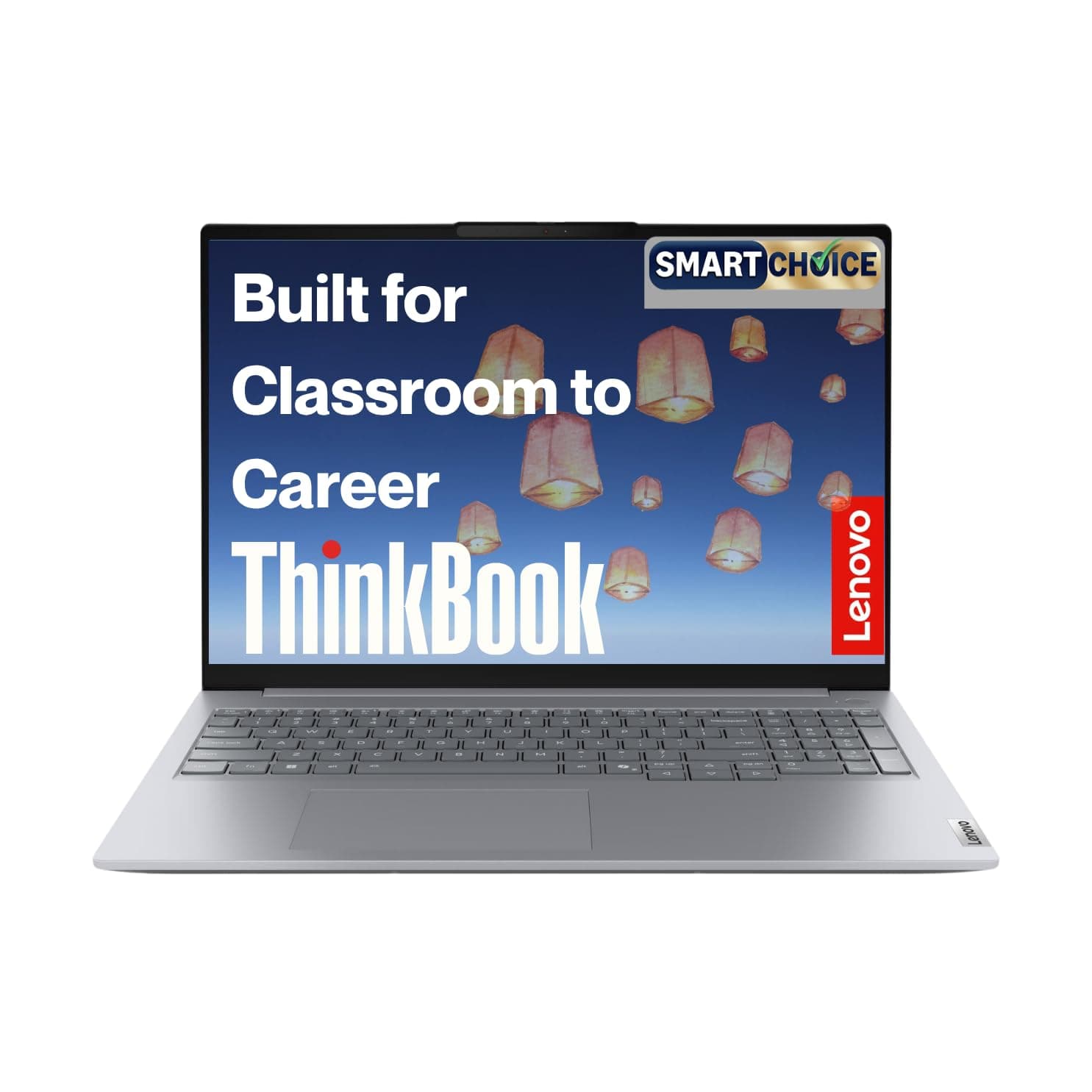 Lenovo ThinkBook 16, AMD Ryzen 5 7535HS, 16GB RAM, 512GB SSD, WUXGA IPS 16 (40.64cm), Windows 11 Home, Arctic Grey, 1.7Kg, 21MW00ETIN, Fingerprint, Ba...