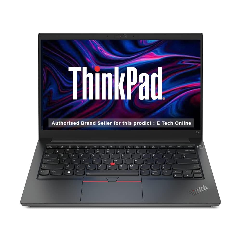 Lenovo ThinkPad E14 AMD Ryzen 5 7530U 14" (35.56 cm) WUXGA IPS 300 Nits Thin and Light Laptop (16GB RAM/512GB SSD/Windows 11 Home/AMD Radeon Graphics/Backlit Keyboard/FPR/Black/1.41 kg), 21JRS00U00