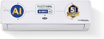 Carrier 1.5 Ton 3 Star AI Flexicool Inverter Split AC (Copper, Convertible 6-in-1 Cooling,High Density Filter, Auto Cleanser, 2024 Model,ESTER NEO Exi...