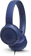 JBL Tune 500, Wired On Ear Headphone with Mic, Headphones for Work from Home, Conference Calls, Online Learning & Teaching, JBL Pure Bass Sound, One B