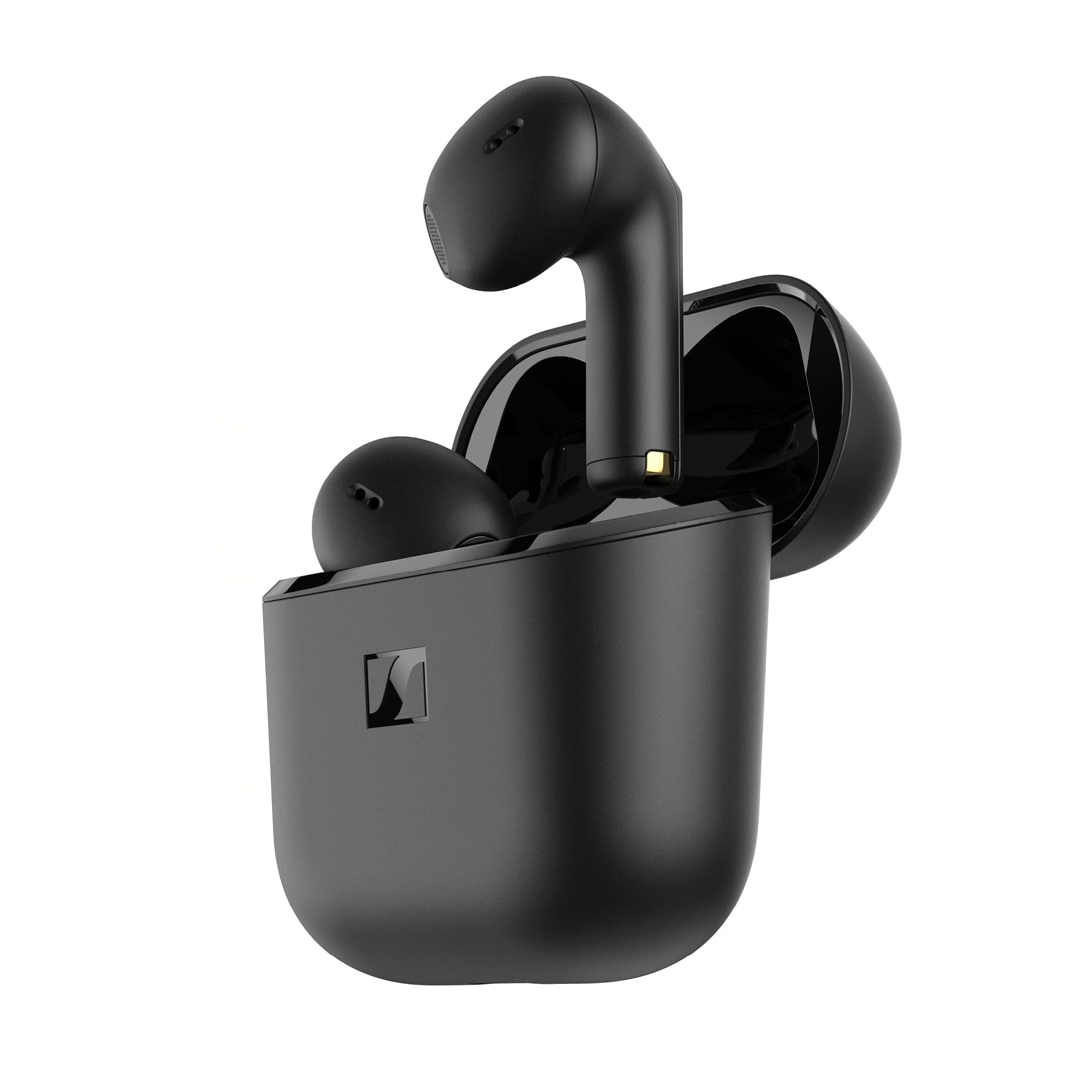 Sennheiser ACCENTUM Open True Wireless Earbuds-Smart Touch Controls, Lightweight & Breathable Design, Upto 28H Battery, Quick Charging, Multipoint Connectivity (8 Devices),IPX4 Splash Resistance-Black
