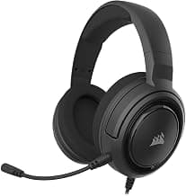 (Renewed) Corsair HS45-7.1 Virtual Surround Sound PC Gaming Headset w/USB DAC - Memory Foam Earcups - Carbon