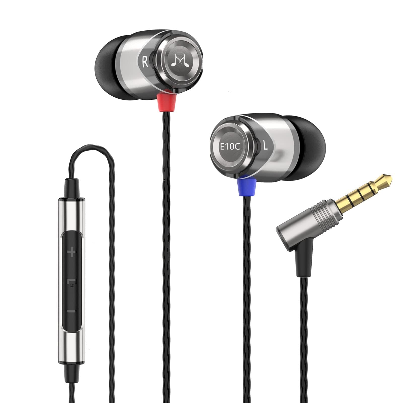 Soundmagic E10C in-Ear Wired Headphones with Mic (Black)