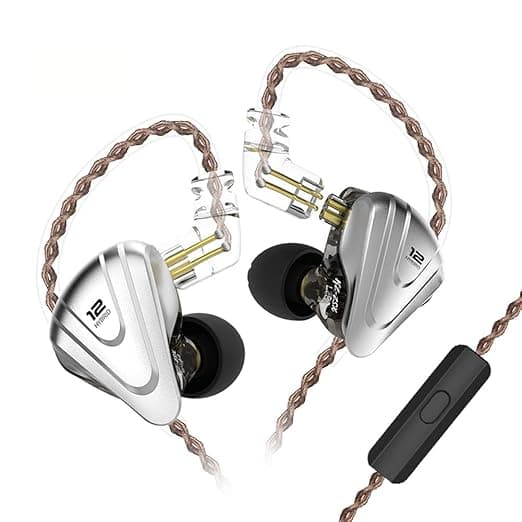 KINBOOFI KZ ZSX Wired In Ear Earphone with Mic (Black) In-Ear