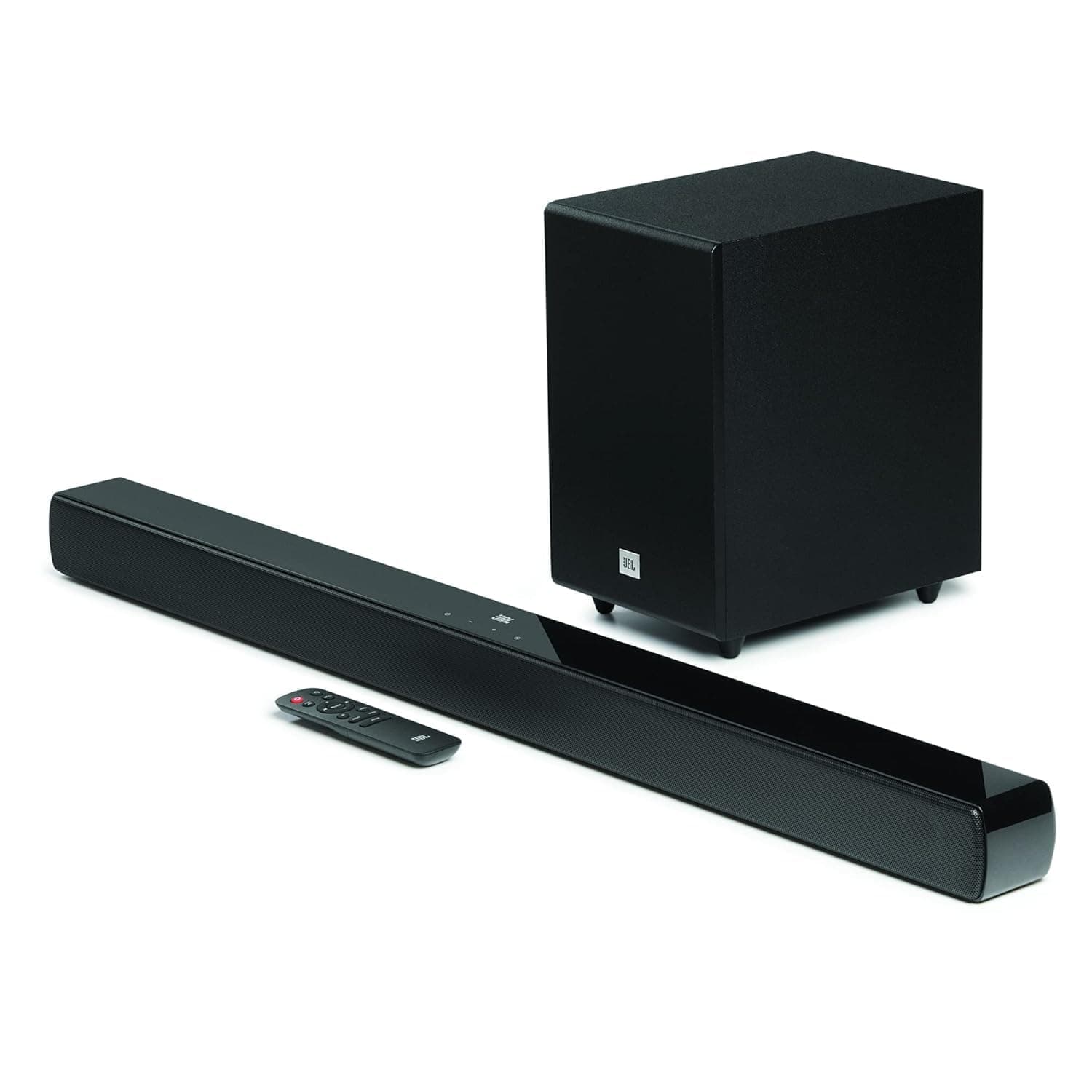 JBL Cinema SB140, Dolby Digital Soundbar with Wired Subwoofer for Extra Deep Bass, 2.1 Channel Home Theatre with Remote, HDMI ARC, Bluetooth & Optical...