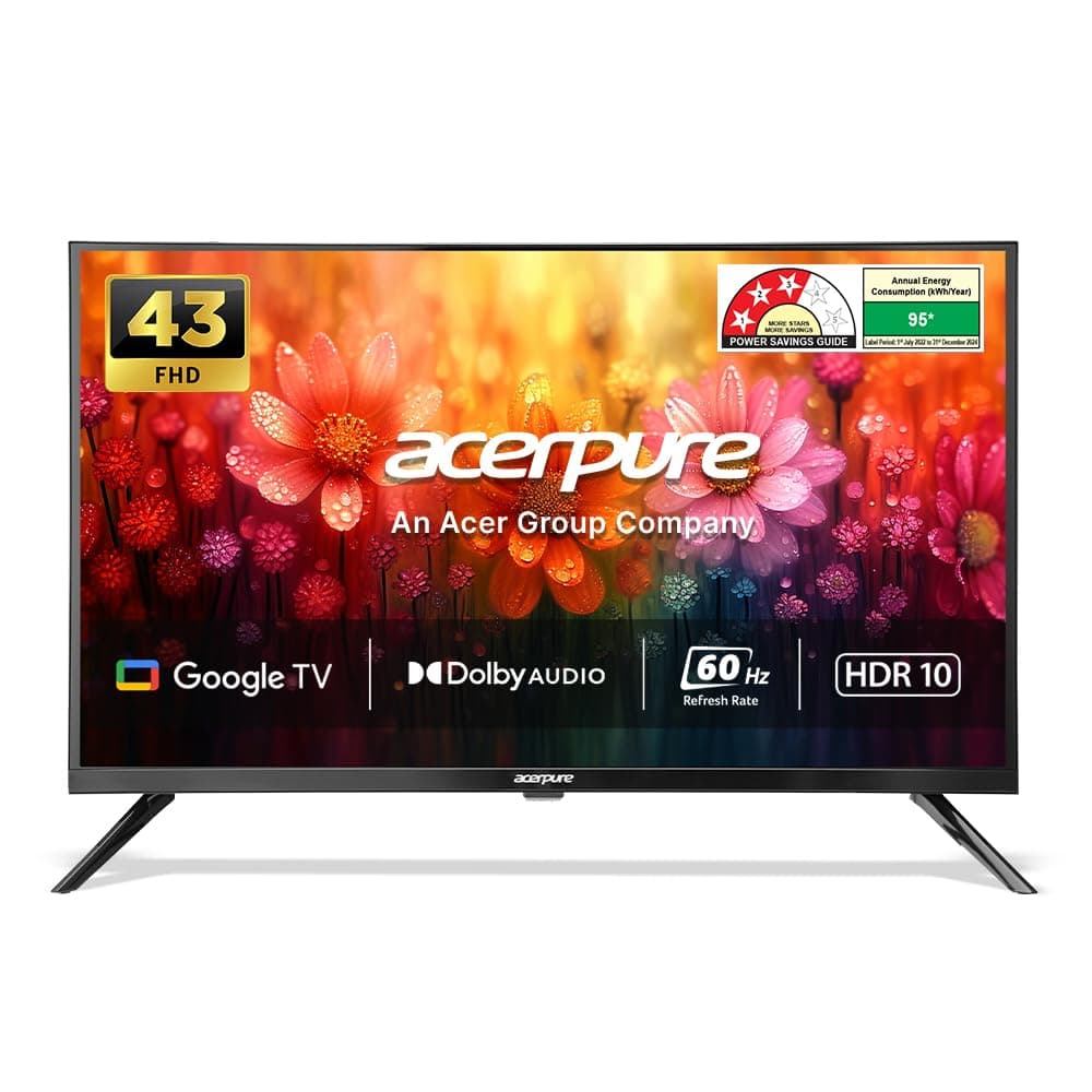 Acerpure 109 cm (43 inch) Aspire Series FHD LED Smart Google TV AP43FG41AASPD Model (Black)