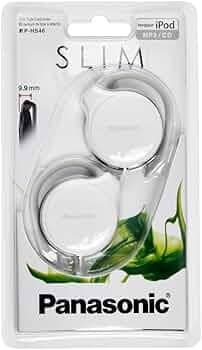 Panasonic RP-HS46E-W Slim Earhook Headphone (White)