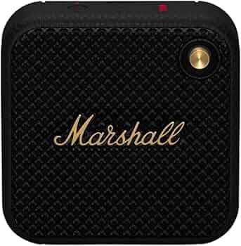 (Refurbished) Marshall Willen Portable Bluetooth Speaker - Black & Brass
