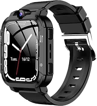 PunnkFunnk Newly Launched Safeguard 5G/4G Kids Smart Watch with SIM Calling, GPS Tracker, Video Call, SOS Alerts, Face Unlock, Games, IP67, 800mAh Bat...