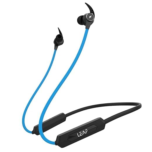 Leaf Rush Wireless Bluetooth in Ear Neckband Earphone with Mic (Cool Blue) In-Ear