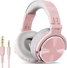 OneOdio Pro-10 Over Ear Headphone, Wired DJ Bass Headsets with 50mm Driver, Foldable Lightweight Hi-res Headphones with Shareport and Mic for Recordin