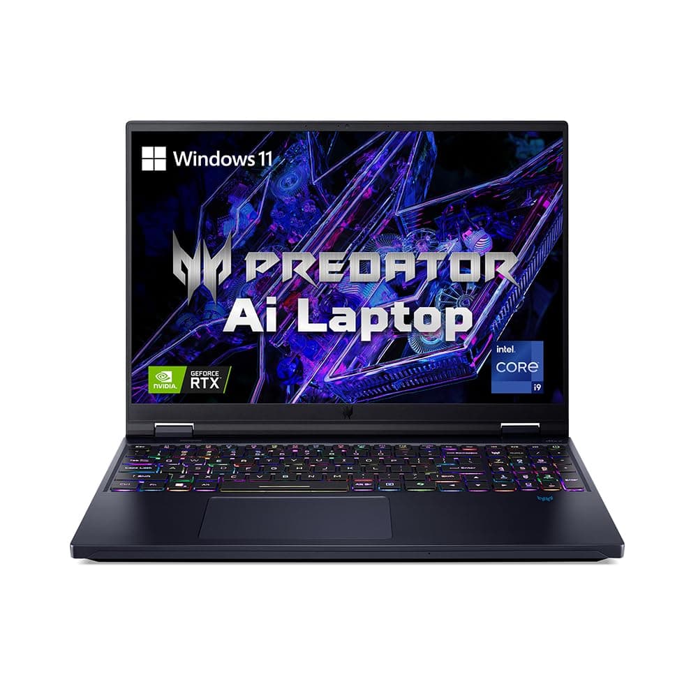 Acer Predator Helios 16 AI Gaming Laptop 14th Gen Intel Core i9 Processor (32 GB RAM/1 TB SSD/NVIDIA GeForce RTX 4080/240Hz/Wifi 7/Win11 Home) PH16-72...