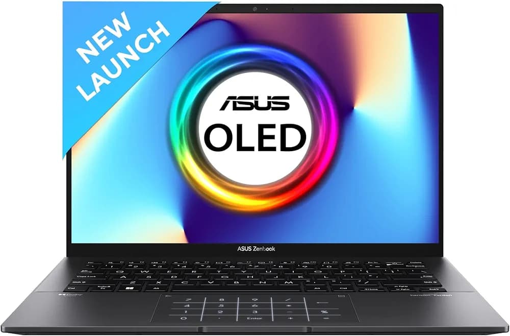 ASUS Zenbook 14 (OLED) 2023, AMD Ryzen 5 7530U, 14" (35.56 cm) 2.8K OLED 90Hz, Thin & Light Laptop (16GB/1TB SSD/Windows 11/Office 2021/Alexa/Backlit KB/FP Sensor/Jade Black/1.39 kg), UM3402YA-KM551WS