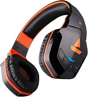 boAt Rockerz 510 Over Ear Bluetooth Headphones with Upto 20 Hours Playback, 50MM Drivers, Padded Ear Cushions and Dual Modes(Molten Orange)