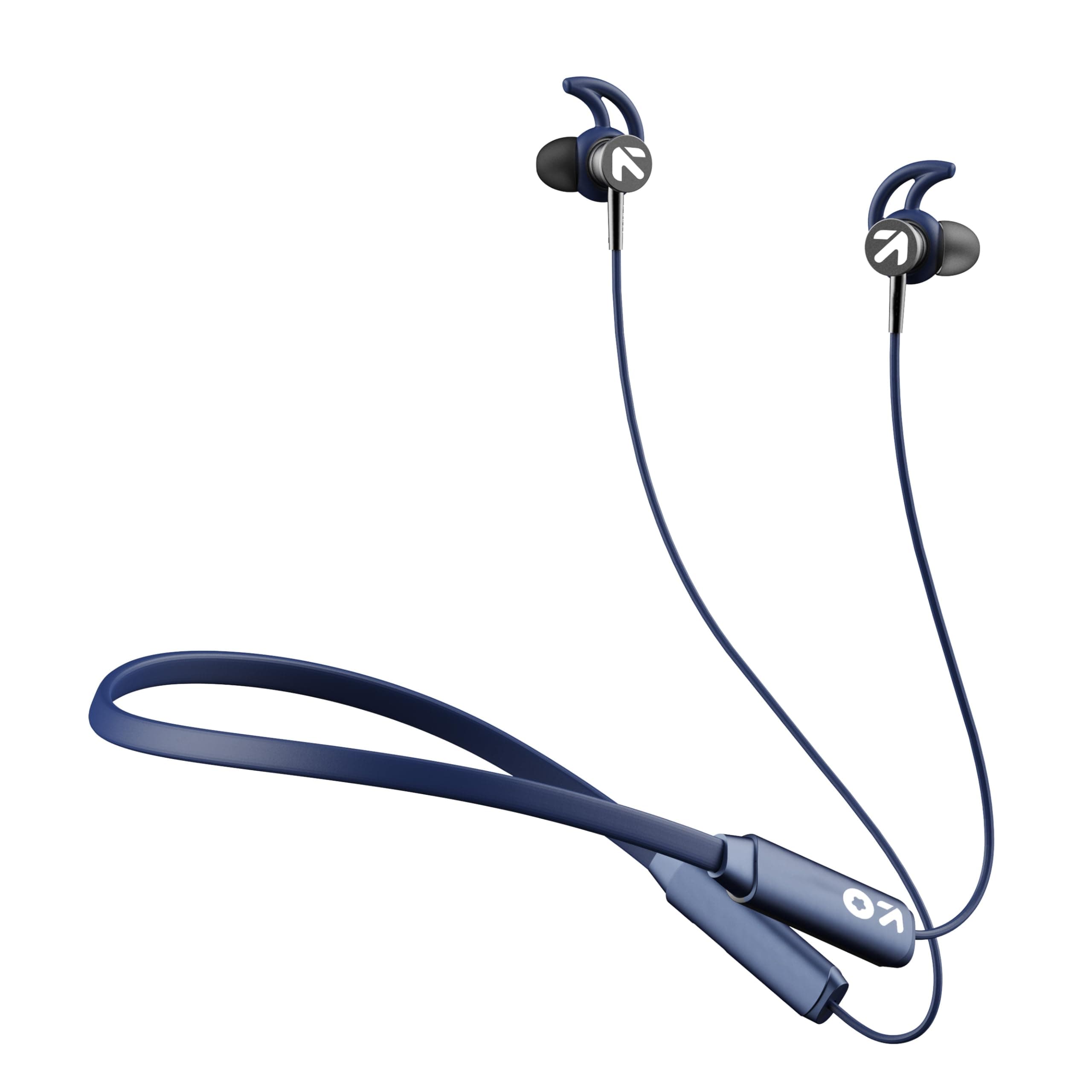 GOBOULT (Formerly Boult Newly Launched EQCharge Bluetooth Earphones 32H Playtime, Zen ENC Mic, Dual Connectivity, Type C Fast Charging, 14.2mm Bass Dr...