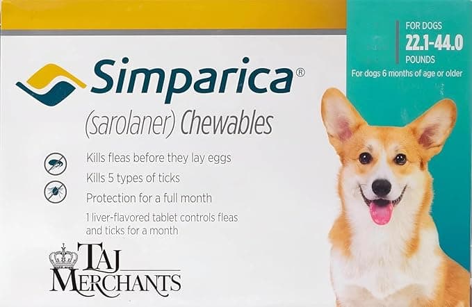 (OG) TM Presents SIMPAR I CA Chewable Tablets for Dogs of (10-20 kg)|| (1 Tablet)