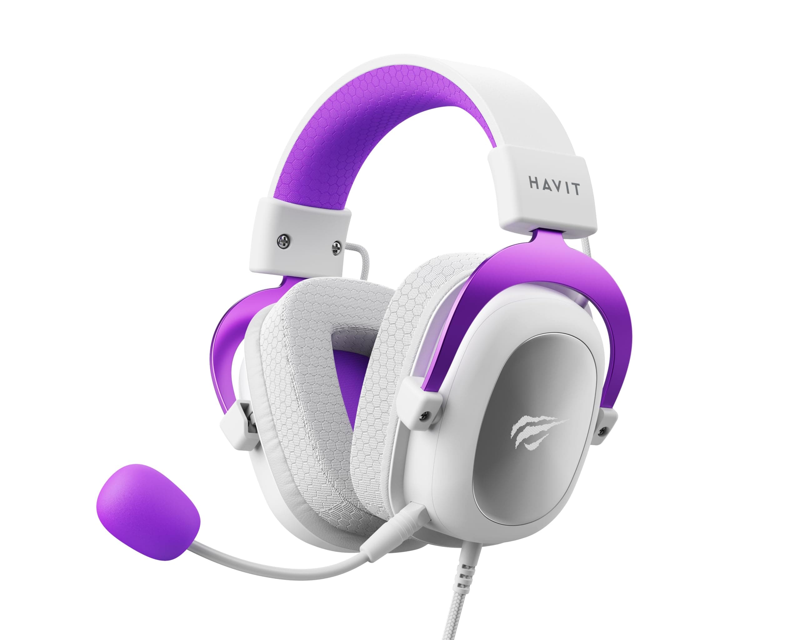 havit HV-H2002d Purple Gaming Headset Headset with Microphone, Speaker 53mm, Plug 3, 5mm: Compatible with Xbox ONE and PS4, HAVIT, HV-H2002d Purple an...