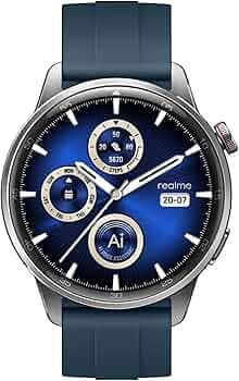 realme Smart Watch S2 (Black Strap, Regular) (Silver)