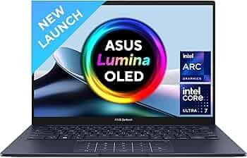 ASUS Zenbook 14 OLED (2024), Intel EVO Core Ultra 7 155H, 14"(35.56cm) FHD OLED, Thin and Light Laptop (16GB/1TB SSD/Windows 11/Intel EVO Arc Graphics...