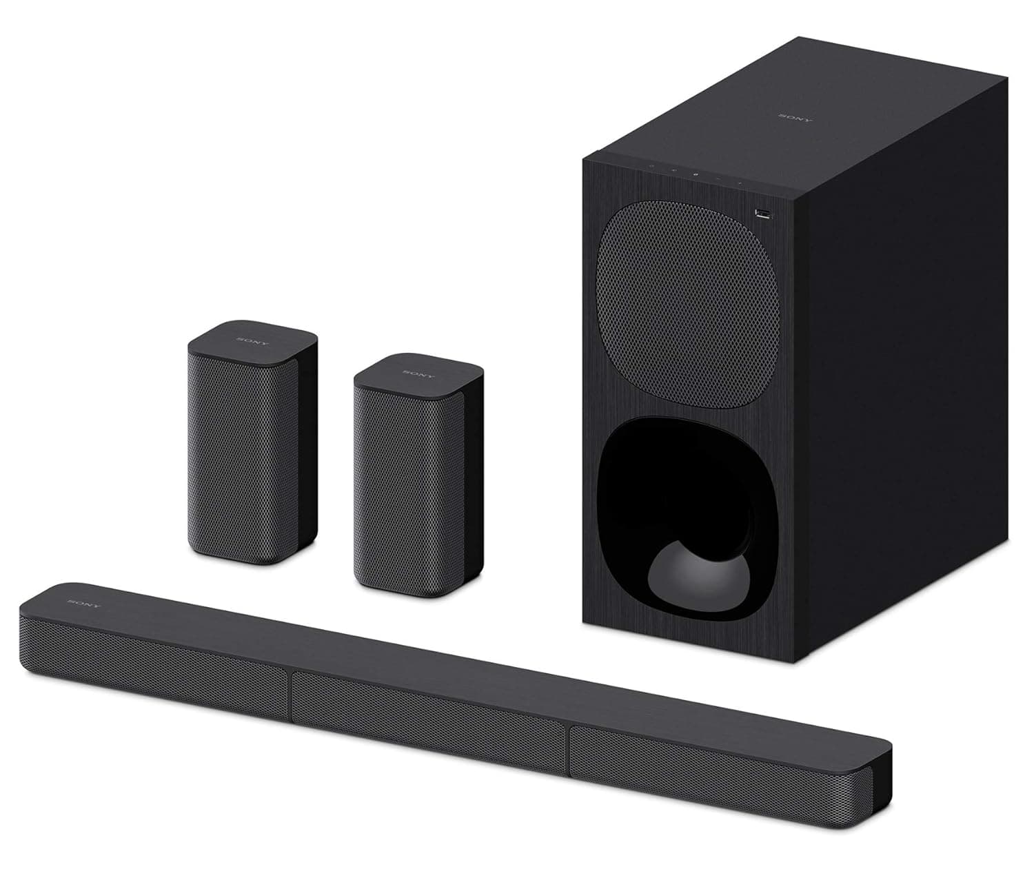 (Renewed) Sony HT-S20R 5.1 Channel Wireless Bluetooth Soundbar with Dolby Digital (Black) Soundbar Speakers