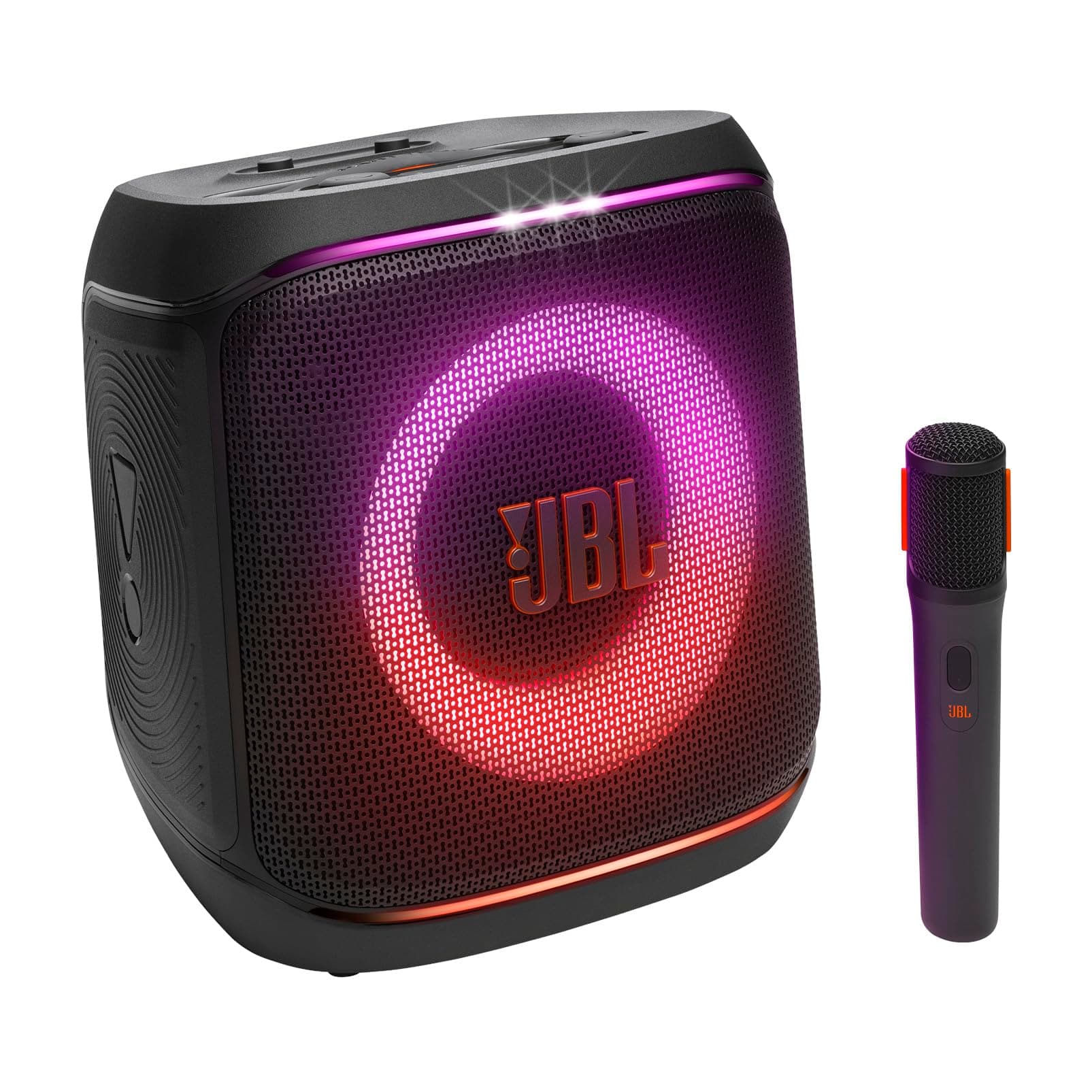 JBL Partybox Encore 2 with Mic, Wireless Bluetooth Party Speaker, AI Sound Boost, Dynamic Light Show, Upto 15Hrs Playtime, Replaceable Battery, Multi-...