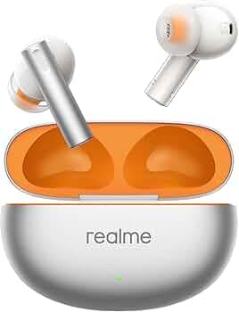 (Refurbished) realme Buds Air 6 TWS Earbuds with 12.4 mm Deep Bass Driver, 40 Hours Play time, Fast Charge,50 dB ANC,LHDC 5.0, 55 ms Low Latency, IP55...