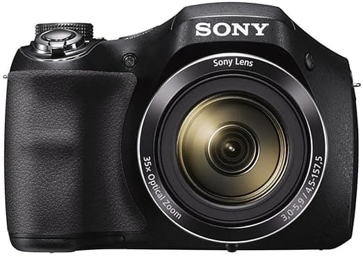 Sony DSC-H300/BC E32 Cyber-Shot Point & Shoot Digital Camera (Black) 35x Optical Zoom with Camera Case Point & Shoot Digital Cameras
