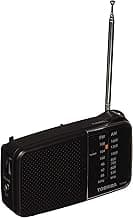Toshiba Portable Pocket Radio with AM/FM((TX-PR20 Black)