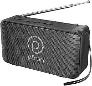 pTron Newly Launched Musicbot Groove Mini Bluetooth Speaker, 10W Immersive Sound, 6H Playtime, FM Radio, Multi-Playback Modes-BT5.1/TF Card/Aux-in, Me...