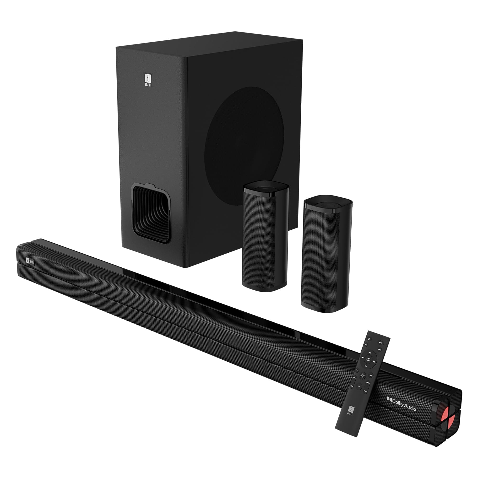 iBall Cinebar 560 800W Soundbar, True 5.1 CH, Dolby Audio, Wireless Subwoofer & Satellites, Triple Driver Audio, 20.32cm Subwoofer, BT v5.3, HDMI ARC,...