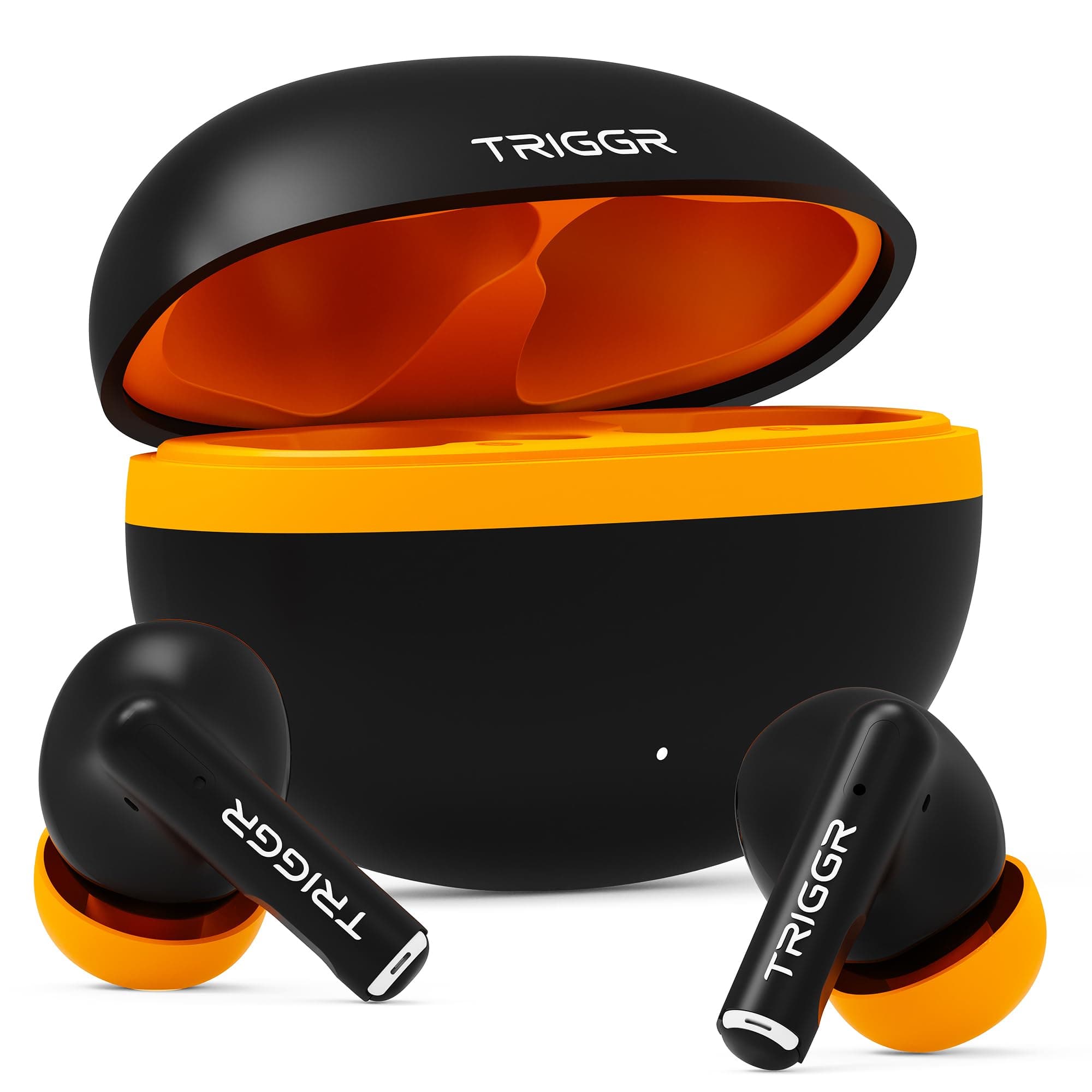 TRIGGR Ultrabuds N5 Truly Wireless Bluetooth in Ear Earbuds with Latest BT v6.0, 40Hr Playtime, 13mm Dynamic Drivers, Rich Bass Earbuds TWS (Smoky Sun...