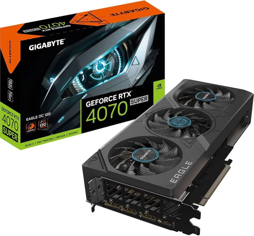 Gigabyte GeForce RTX 4070 Ti SUPER WINDFORCE OC Graphics Card - 2625MHz Core, 16GB GDDR6X 21000MHz 256-bit Memory, PCI-E 4.0, 3x DP 1.4, 1x HDMI 2.1a,...