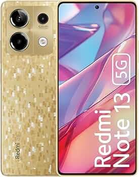 Redmi Note 13 5G (Prism Gold, 6GB RAM, 128GB Storage) | MTK Dimensity 6080 5G | 7.6mm, Slimmest Note Ever