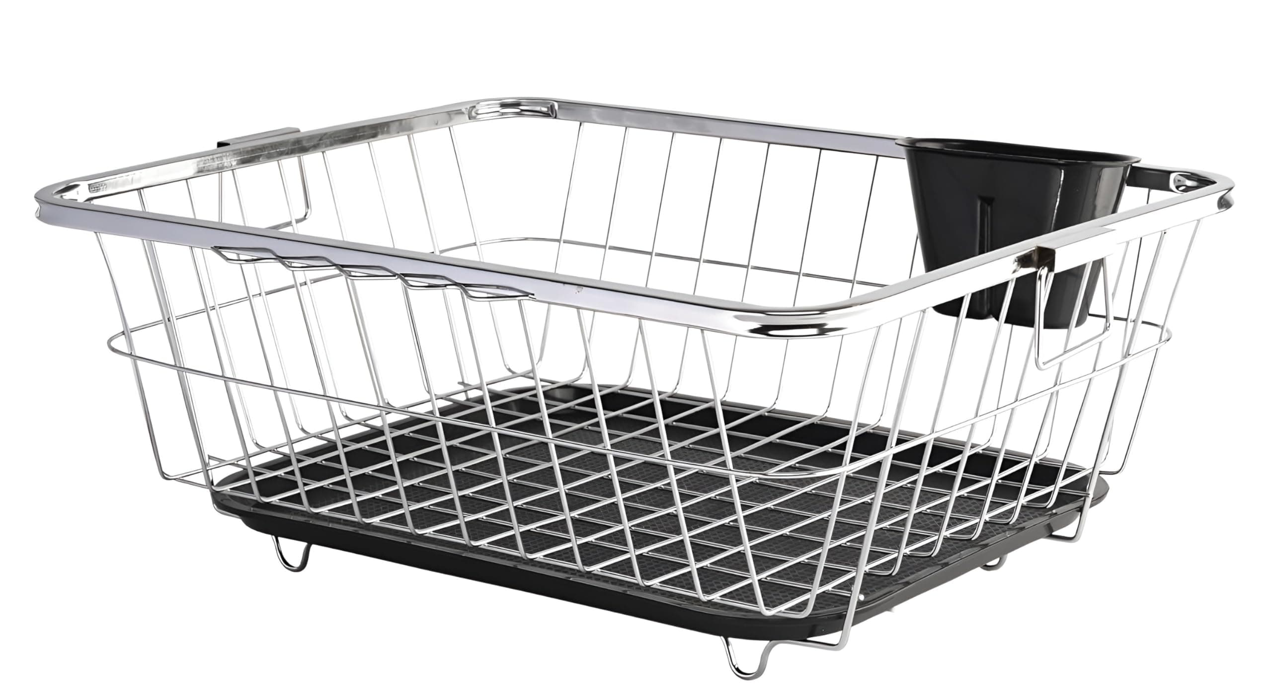 Kitchenstory Utensils Basket Drainer & Dish Drainer Basket for Kitchen/Utensil Stand for Kitchen/Dish Drying Rack with Drainer/Bartan Stand/Dish Rack ...