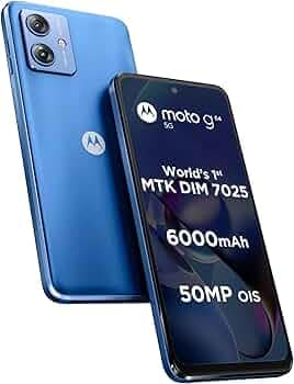 (Refurbished) Motorola G64 5G (Pearl Blue, 8GB RAM, 128GB Storage)