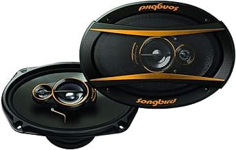 SONGBIRD Gold Series BASS SB-B69-07 600 Watt Speaker (Gold, Black)