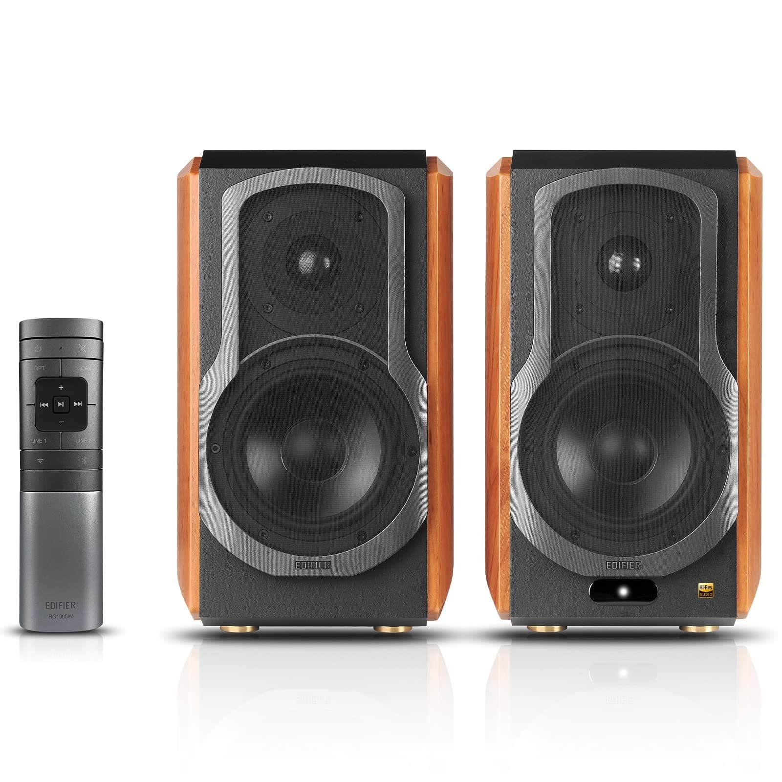 Edifier S1000W Wi-Fi Audiophile Active Bookshelf 2.0 Speakers, 120W RMS Wireless HiFi Bluetooth Sound System Works with Alexa, Optical/RCA x 2 Coaxial...