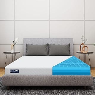 The Sleep Company Patented SmartGRID Orthopedic Mattress 6 Inch Medium Firm King Size Mattress for Extra Back Support (84x78x6 )