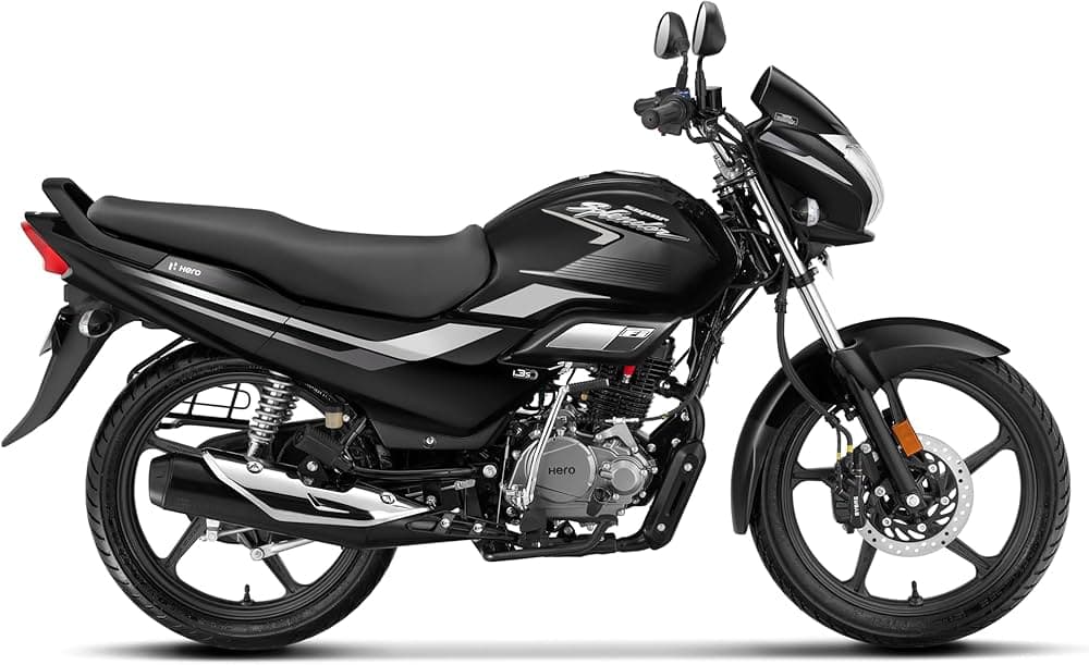 Hero Super Splendor (Drum) Bike Black-Silver Str Booking for Ex-Showroom Price