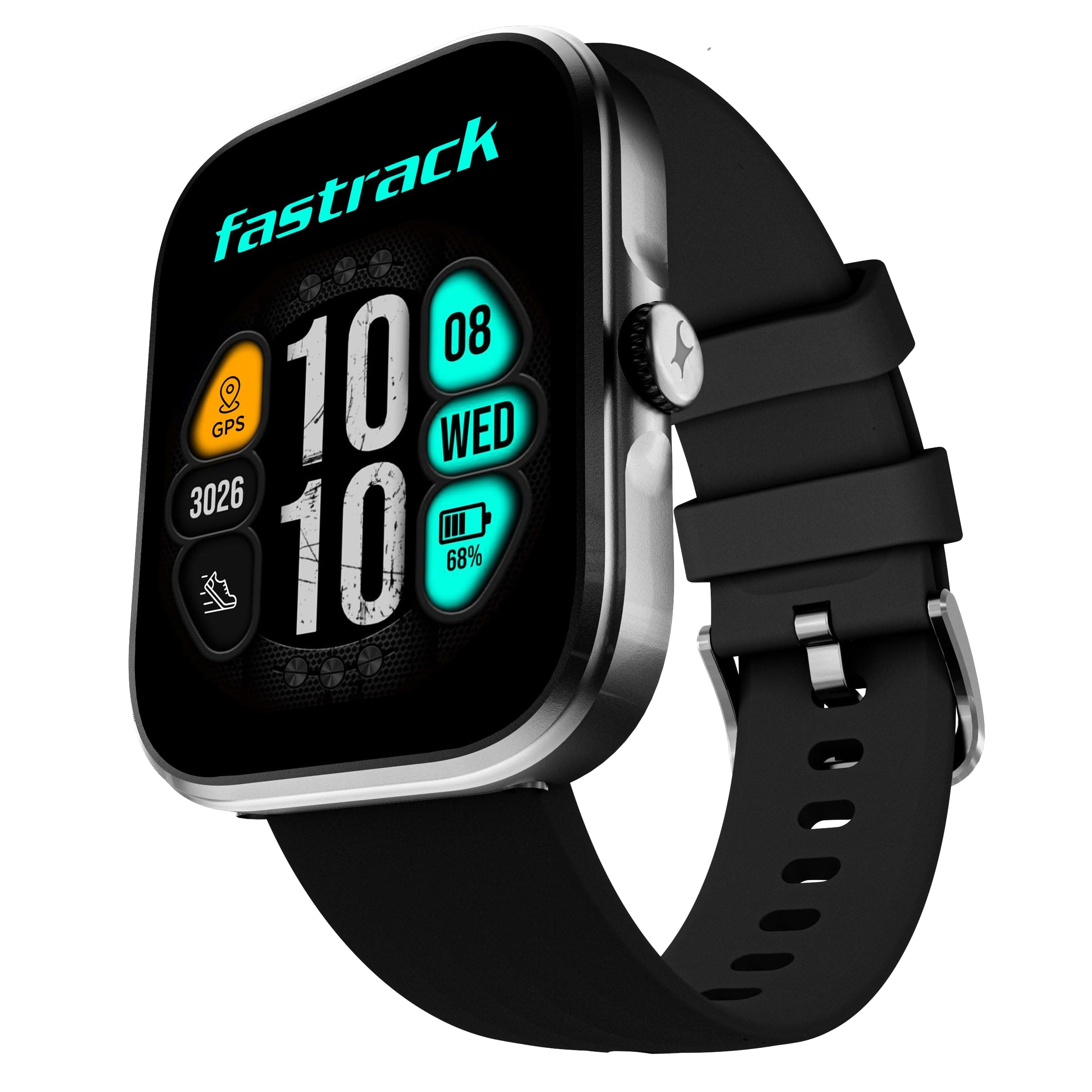Fastrack Discovery Smart Watch, 4.9 CM AMOLED Display, SingleSync BT Calling, Built-in GPS, 100+ Multisport, Auto Recognition of Multisport, 5 Days Ba...