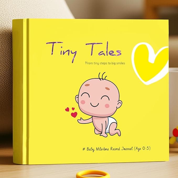 Baby Memory Book with Photo Album for First 5 Years - A Milestone Book to Record Every Event from Birth to Age 5 for Baby Boy or Girl | 108 Pages | Gi...