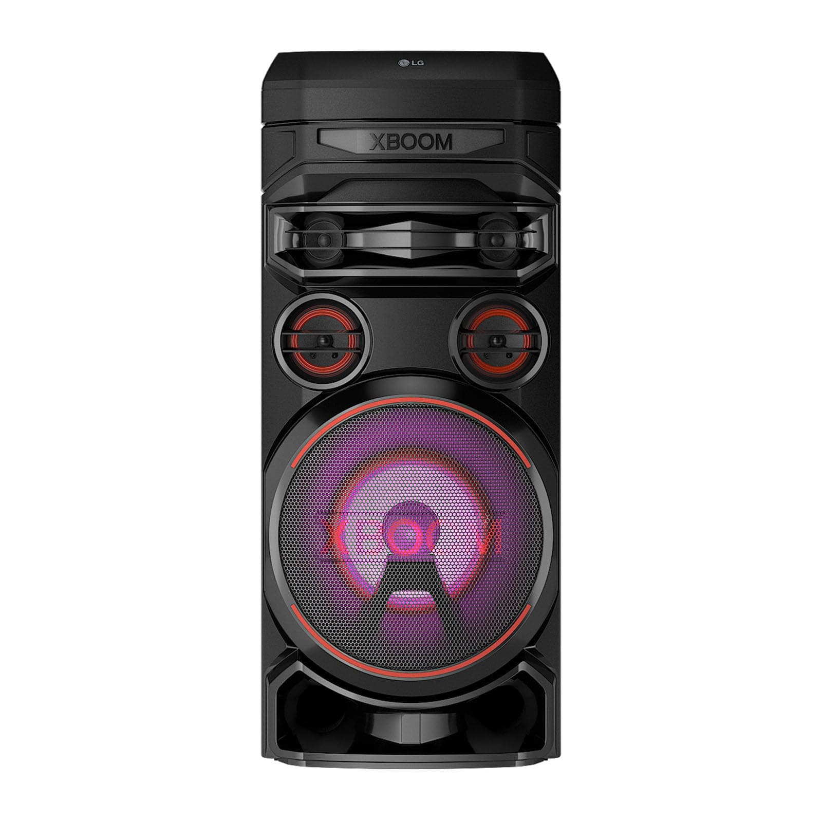 LG XBOOM RNC7 Party Speaker, Multi Color Lighting, Karaoke Feature, 1 Mic + 1 Guitar Input, Wireless Party Link, USB, Bluetooth Connection, XBOOM App