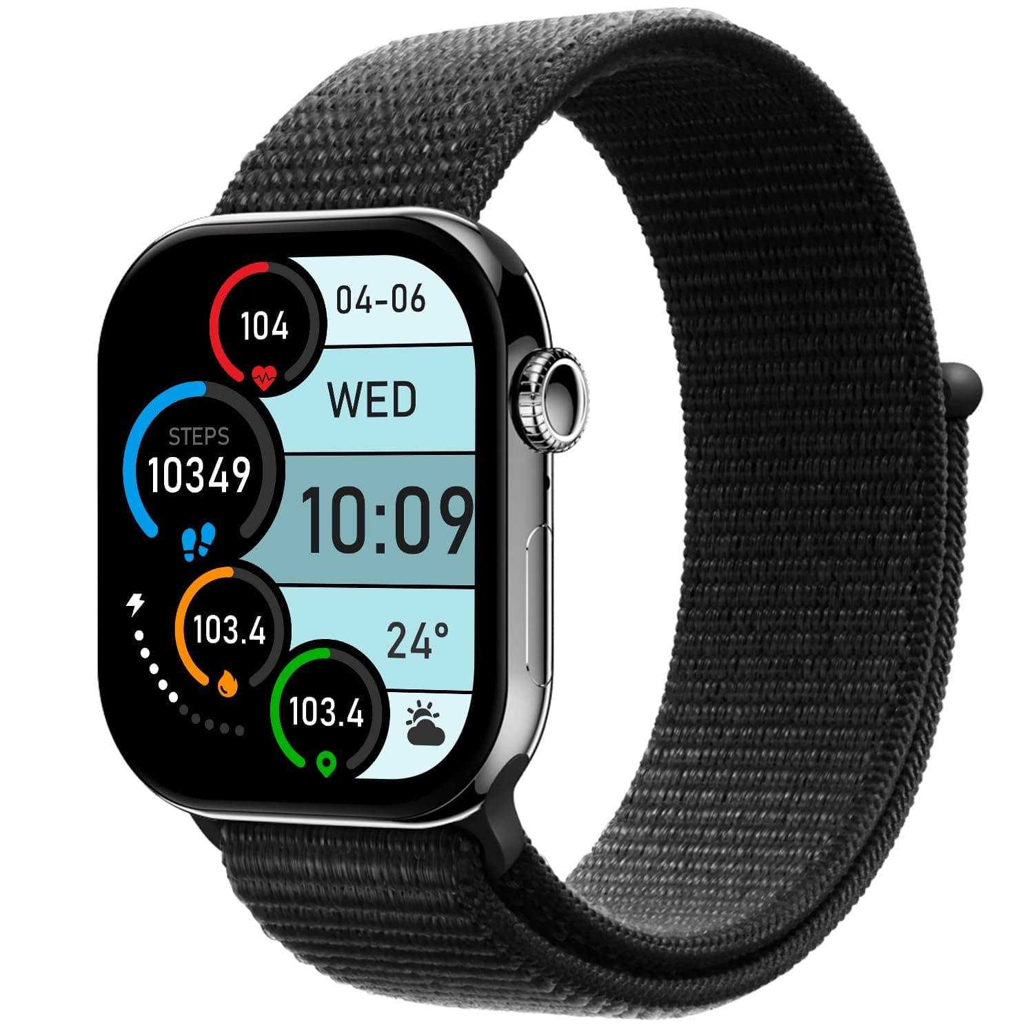 Fire-Boltt Ring X Smartwatch 2.01 Display with Always On Display, Bluetooth Calling, Wireless Charging, AI Voice Assistant, 100+ Sports Modes, Health ...
