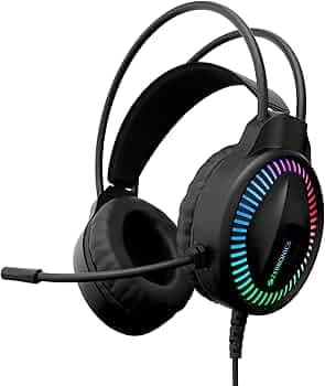 (Refurbished) ZEBRONICS New Launch Blitz C Dolby Atmos Gaming Over Ear Headphone, 50Mm Neodymium Drivers, Padded Headband, Lightweight & Comfortable, ...