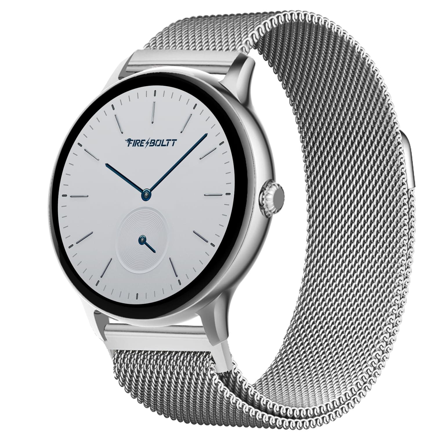 Fire-Boltt Phoenix Ultra Luxury Stainless Steel, Bluetooth Calling Smartwatch, AI Voice Assistant, Metal Body with 120+ Sports Modes, SpO2, Heart Rate Monitoring (Silver)