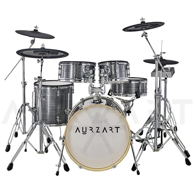 AURZART Electronic Drum Set-AZ-ED2000 with 9 Piece All Mesh Head
