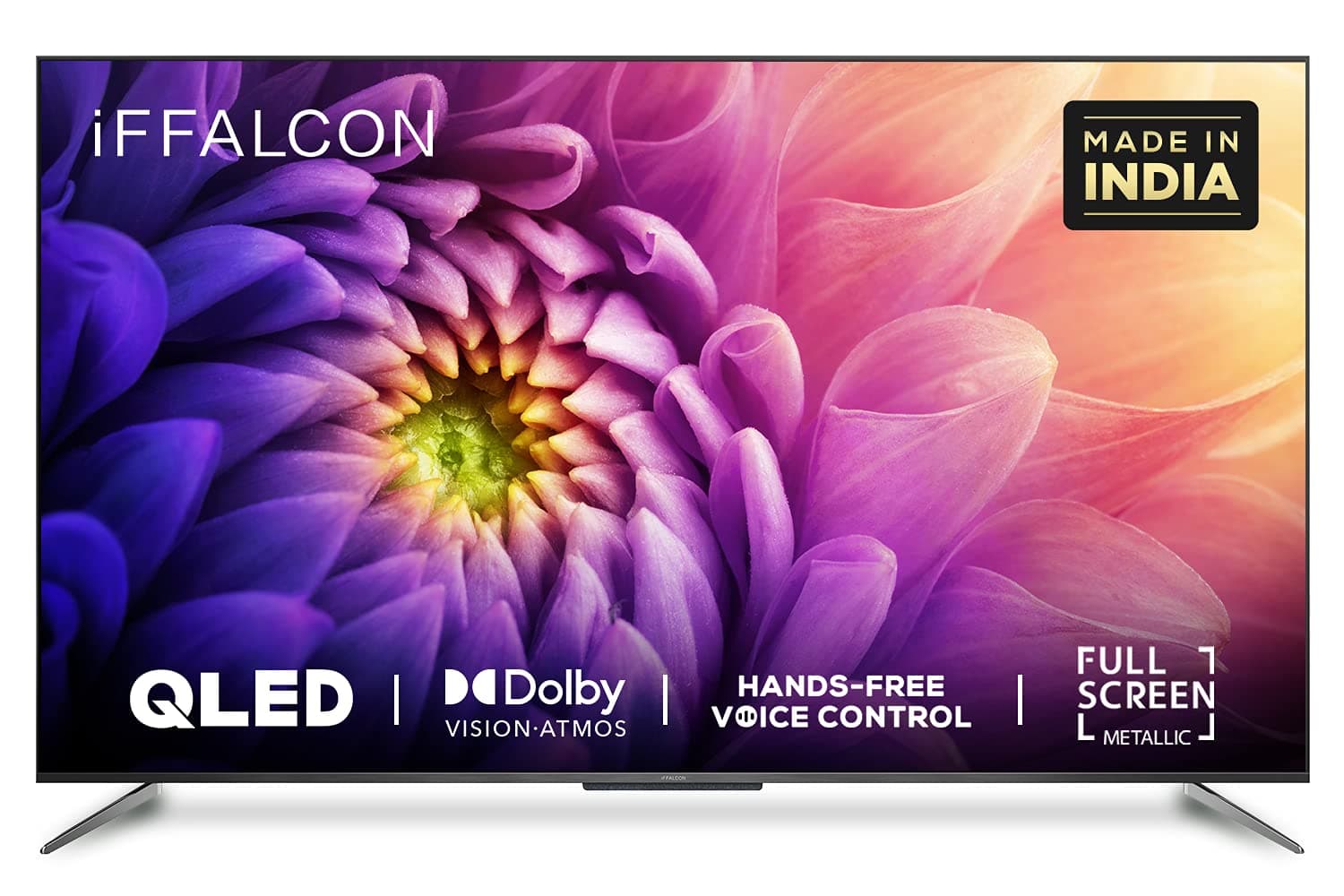 iFFALCON 164 cm (65 inches) 4K Ultra HD Certified Android Smart QLED TV 65H71 (Metallic Black) (2021 Model) | Dolby Vision & Atmos