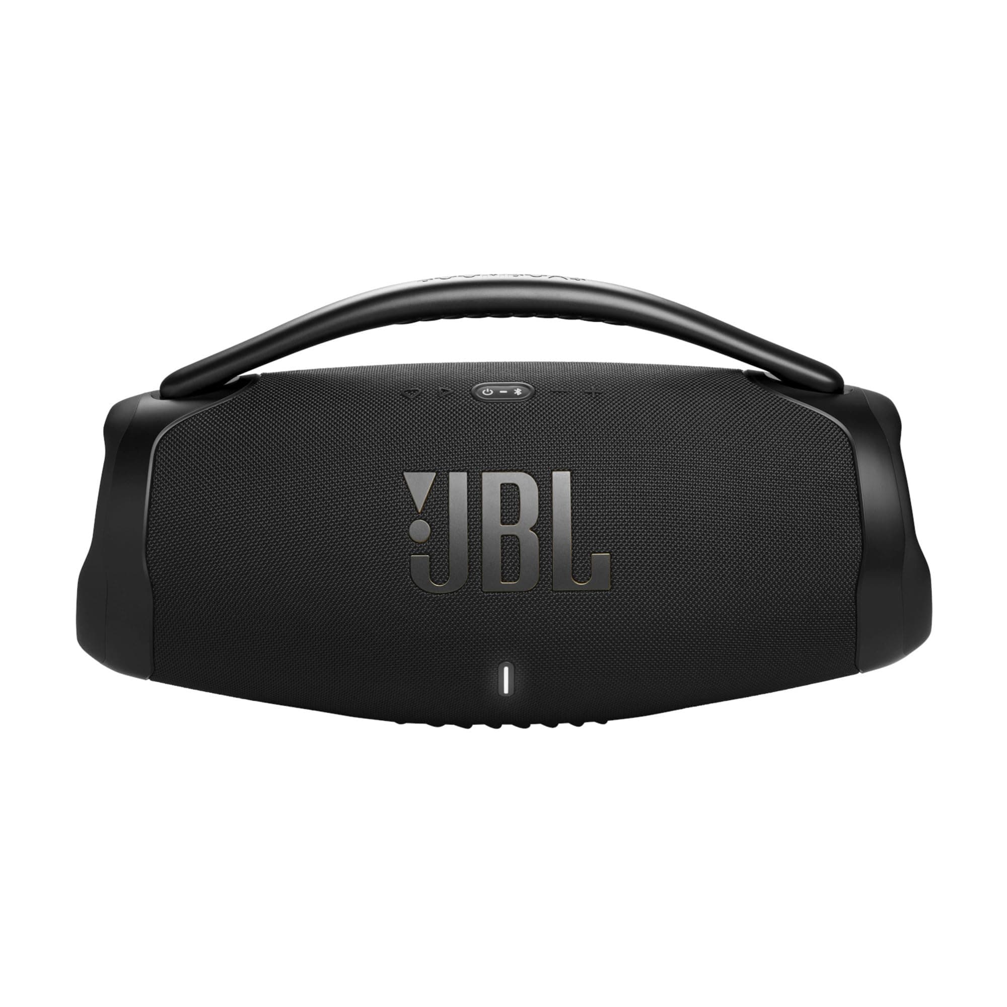 JBL Boombox 3 Wi-Fi, Wireless Portable Bluetooth Speaker, 24H Playtime, Deepest Bass, Built-in Powerbank, Wi-Fi with AirPlay, Alexa Multi-Room, Chromecast Built-in™, PartyBoost, IP67, App (Black)