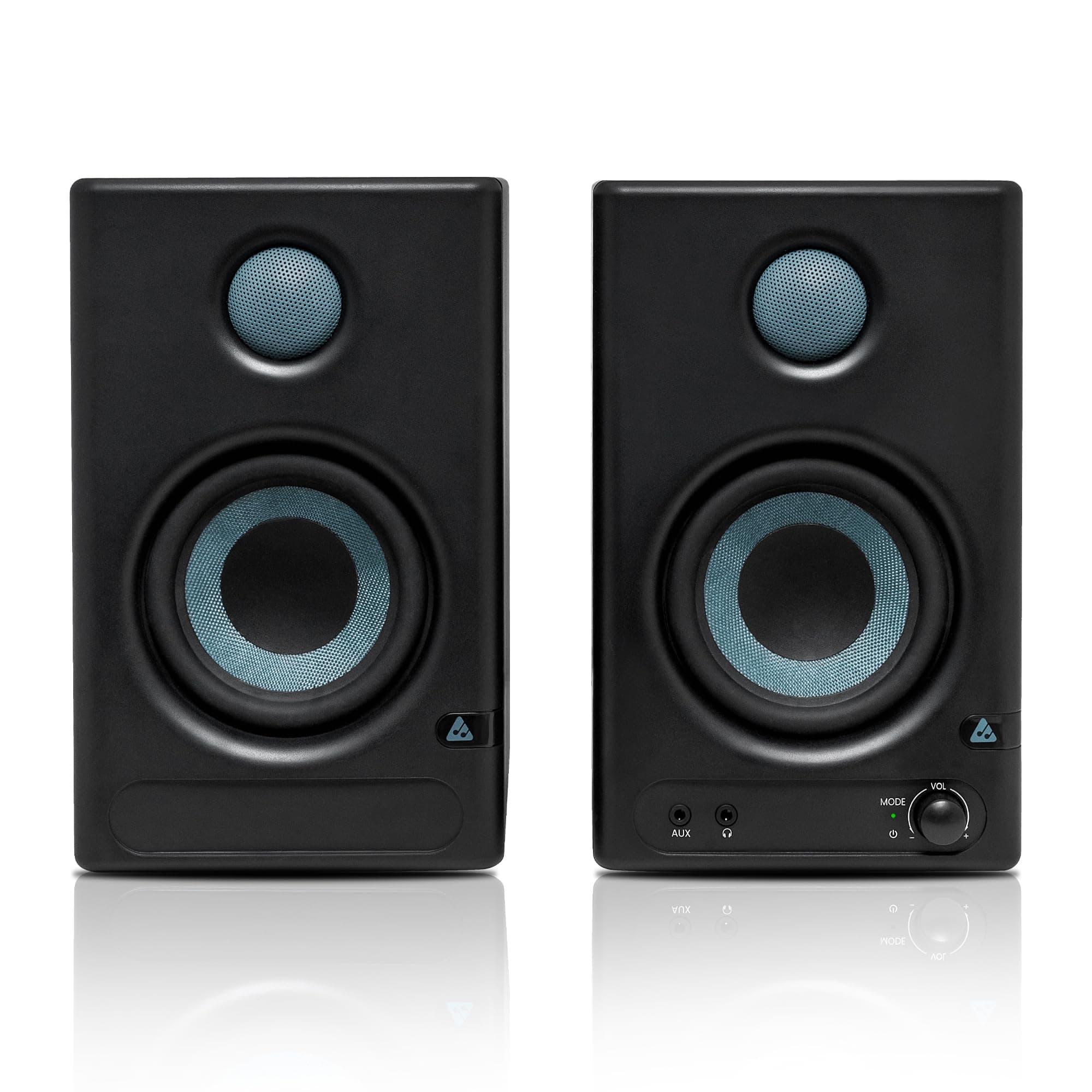 Audio Array AM-S1 Professional 4" Studio Monitor Speaker Pair | 60W Class D Amplification, Woven Composite Woofer, 1" Silk-Dome Tweeter, EQ Controls |...