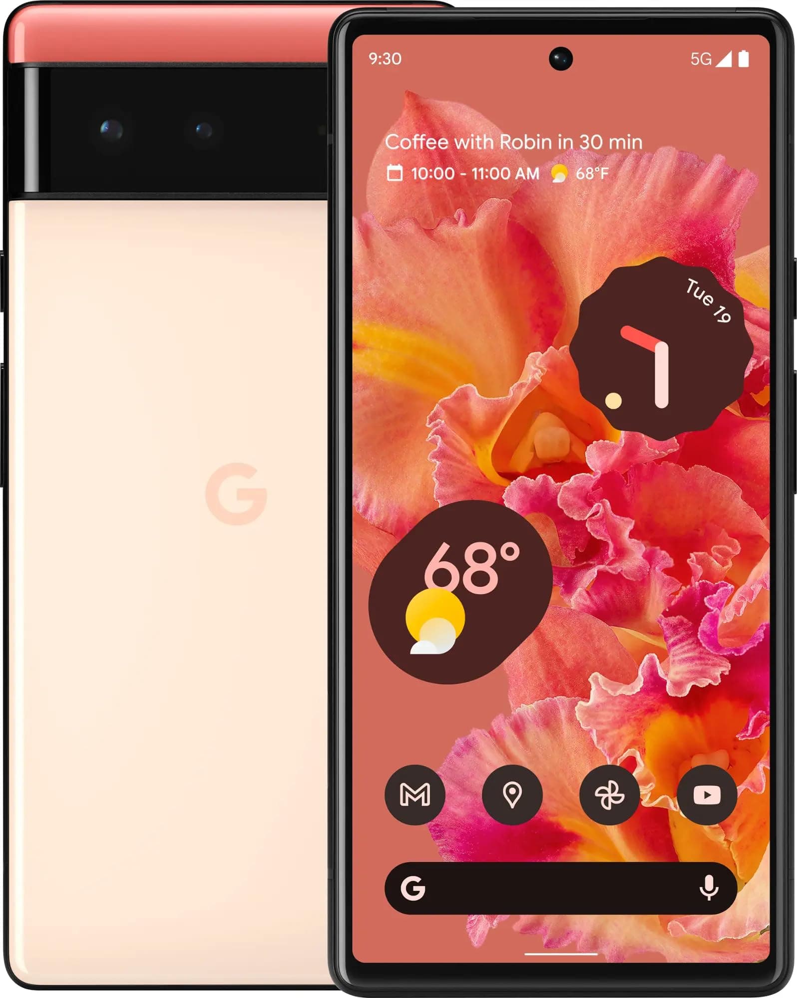 Google Pixel 6 5G (Kinda Coral, 8GB RAM, 128GB Storage)